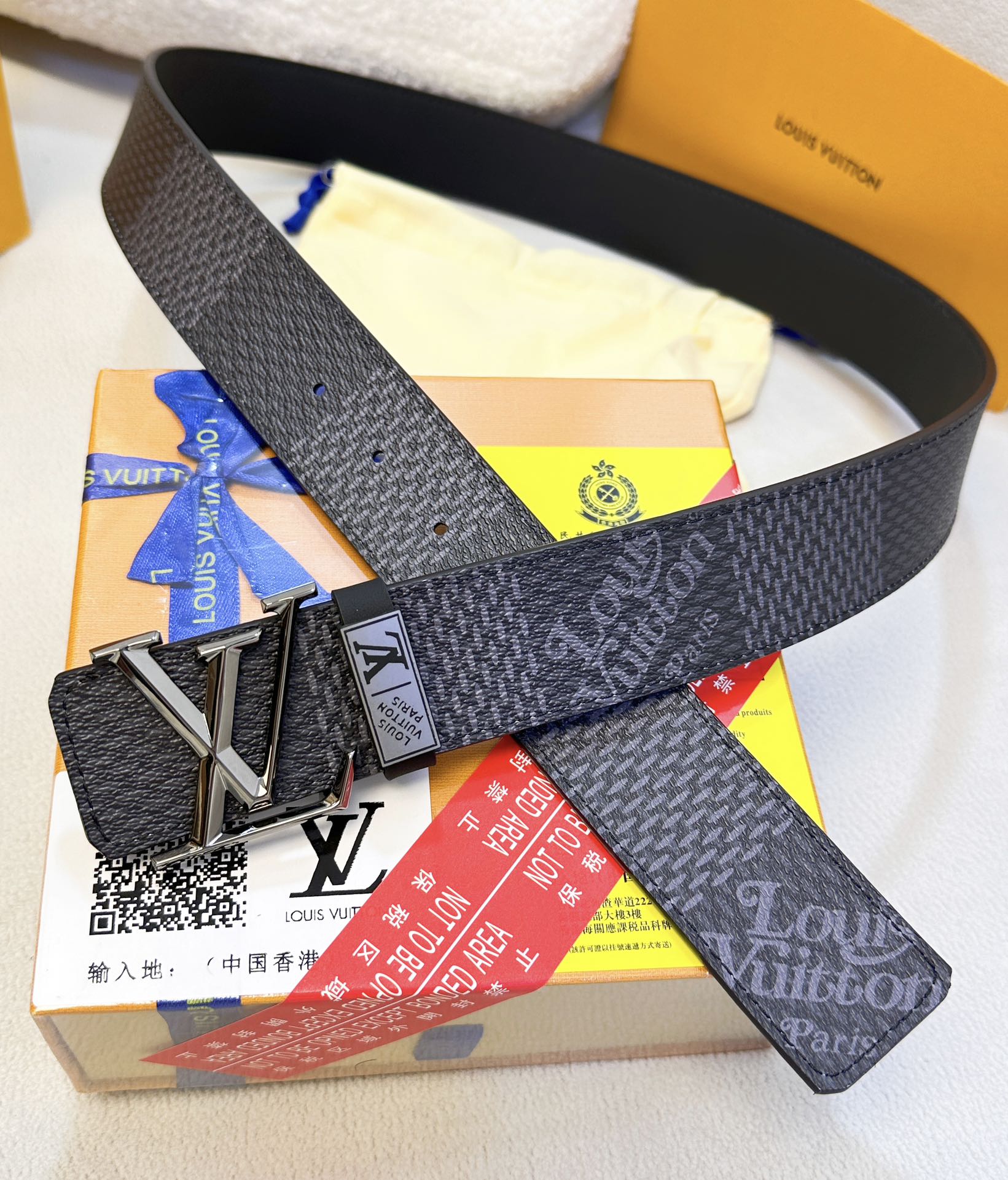 【LOUIS VUITTON】(ルイヴィトン) 3.8cmベルト メンズ-BRAND OFF