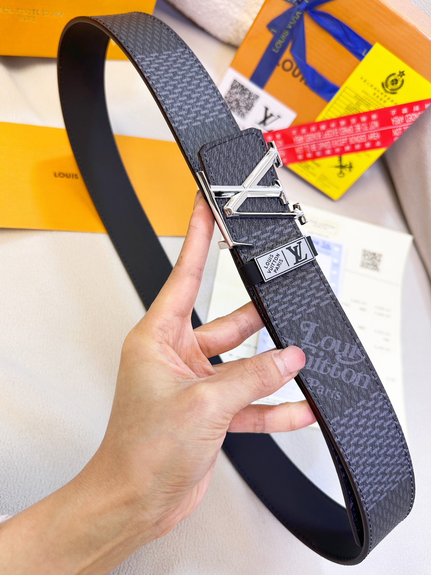 【LOUIS VUITTON】(ルイヴィトン) 3.8cmベルト メンズ-BRAND OFF