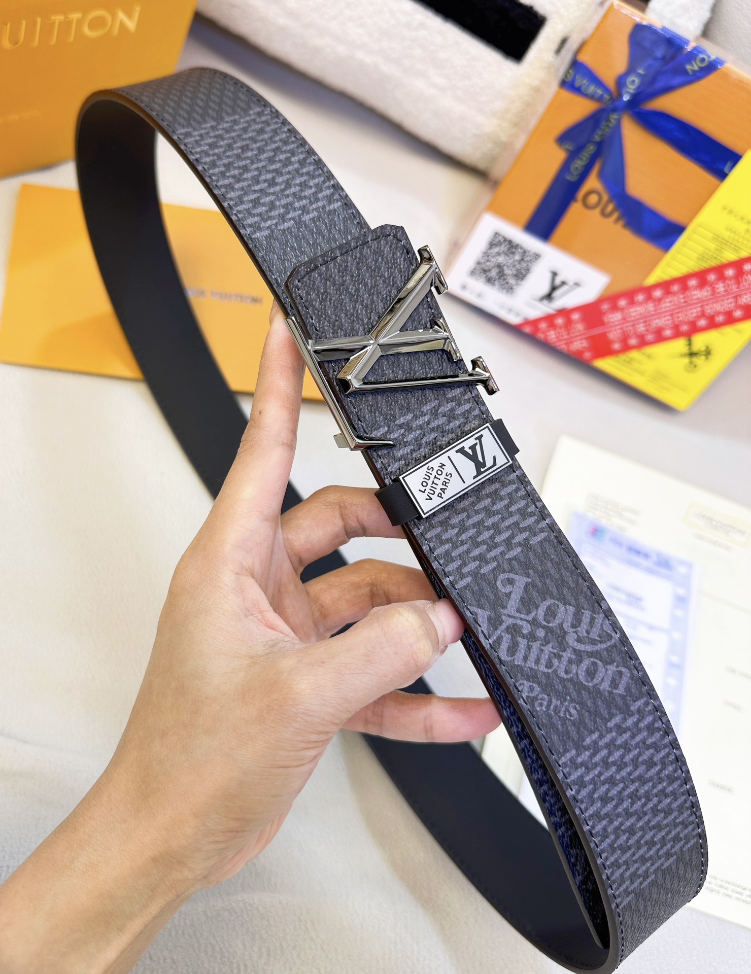 【LOUIS VUITTON】(ルイヴィトン) 3.8cmベルト メンズ-BRAND OFF
