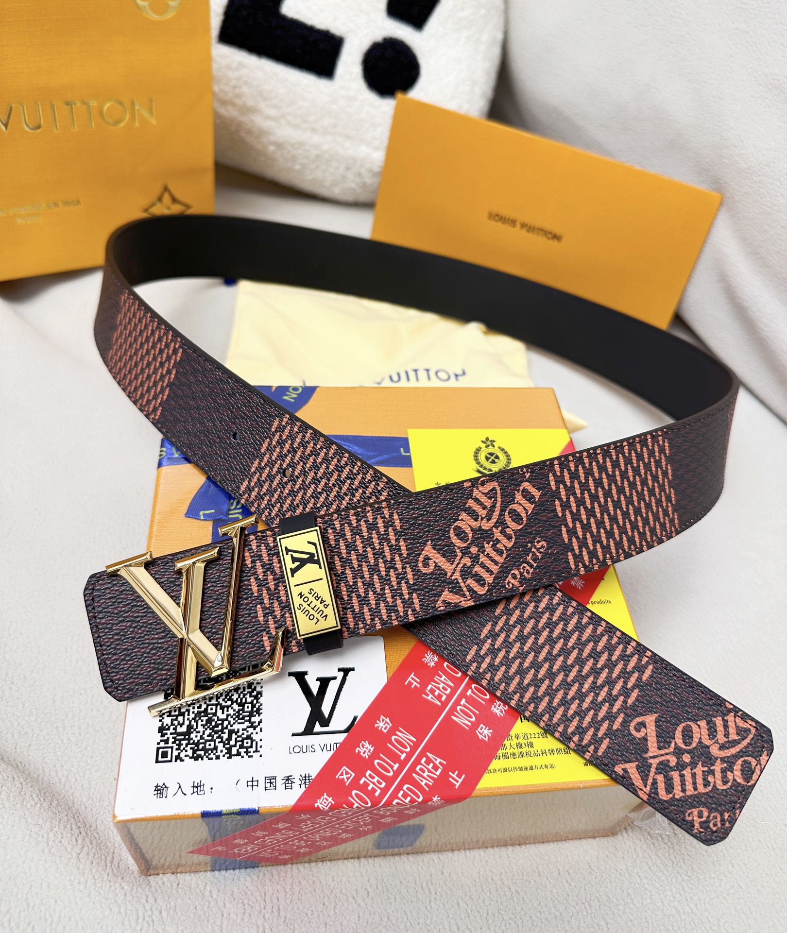 【LOUIS VUITTON】(ルイヴィトン) 3.8cmベルト メンズ-BRAND OFF