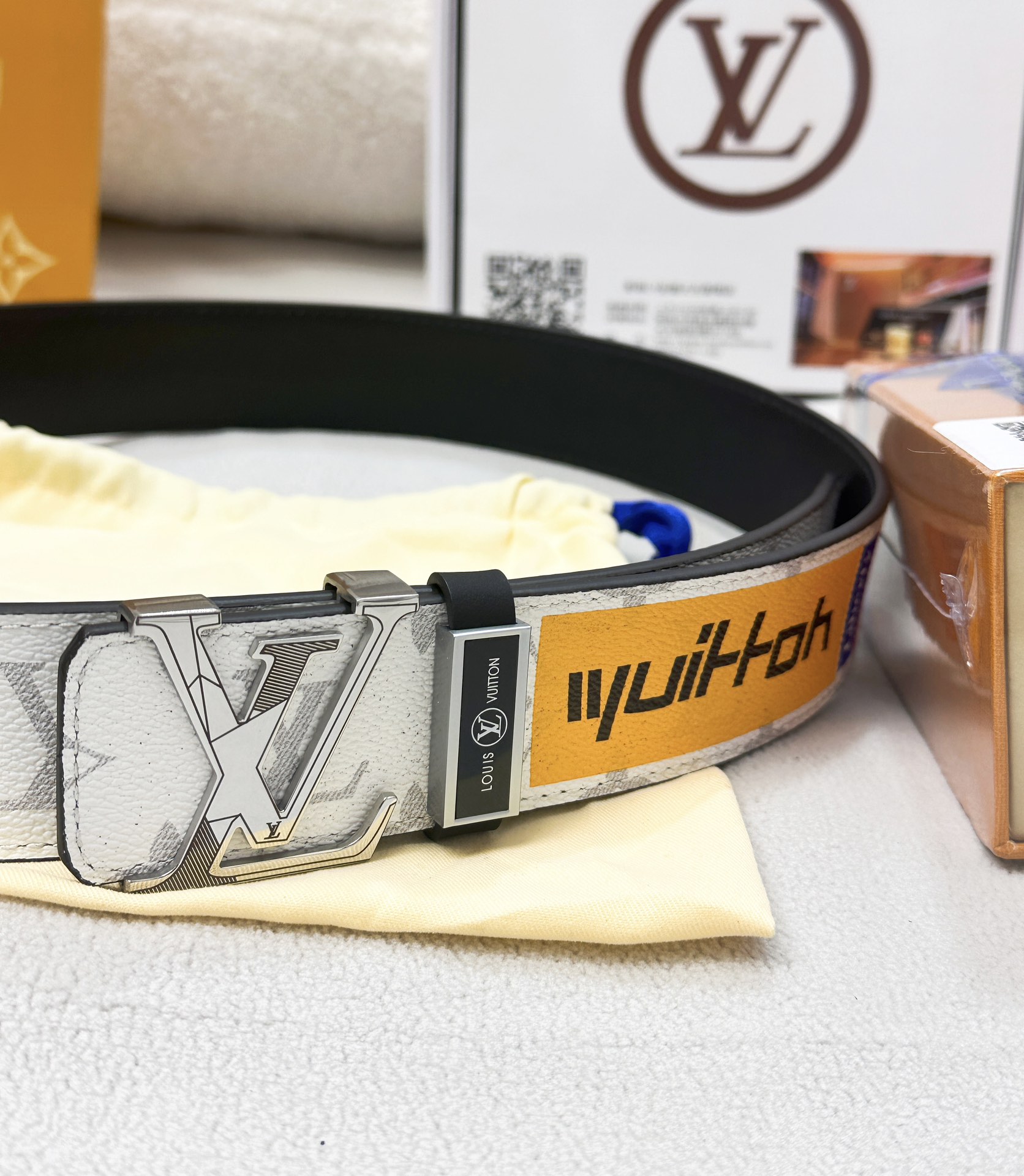 【2026】LV【LOUIS VUITTON】(ルイヴィトン) 3.8cmベルト メンズ  24706-BRAND OFF