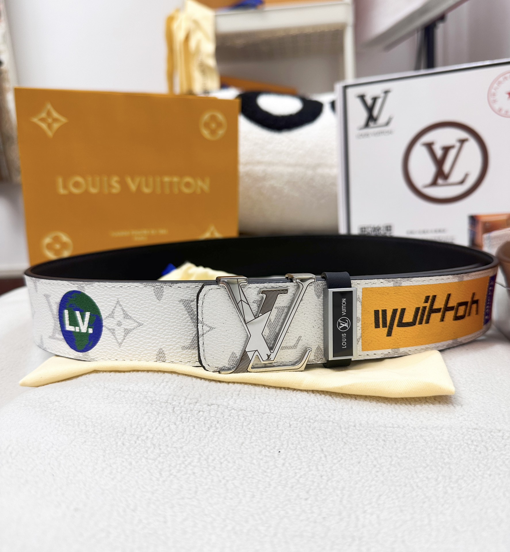 【2026】LV【LOUIS VUITTON】(ルイヴィトン) 3.8cmベルト メンズ  24706-BRAND OFF