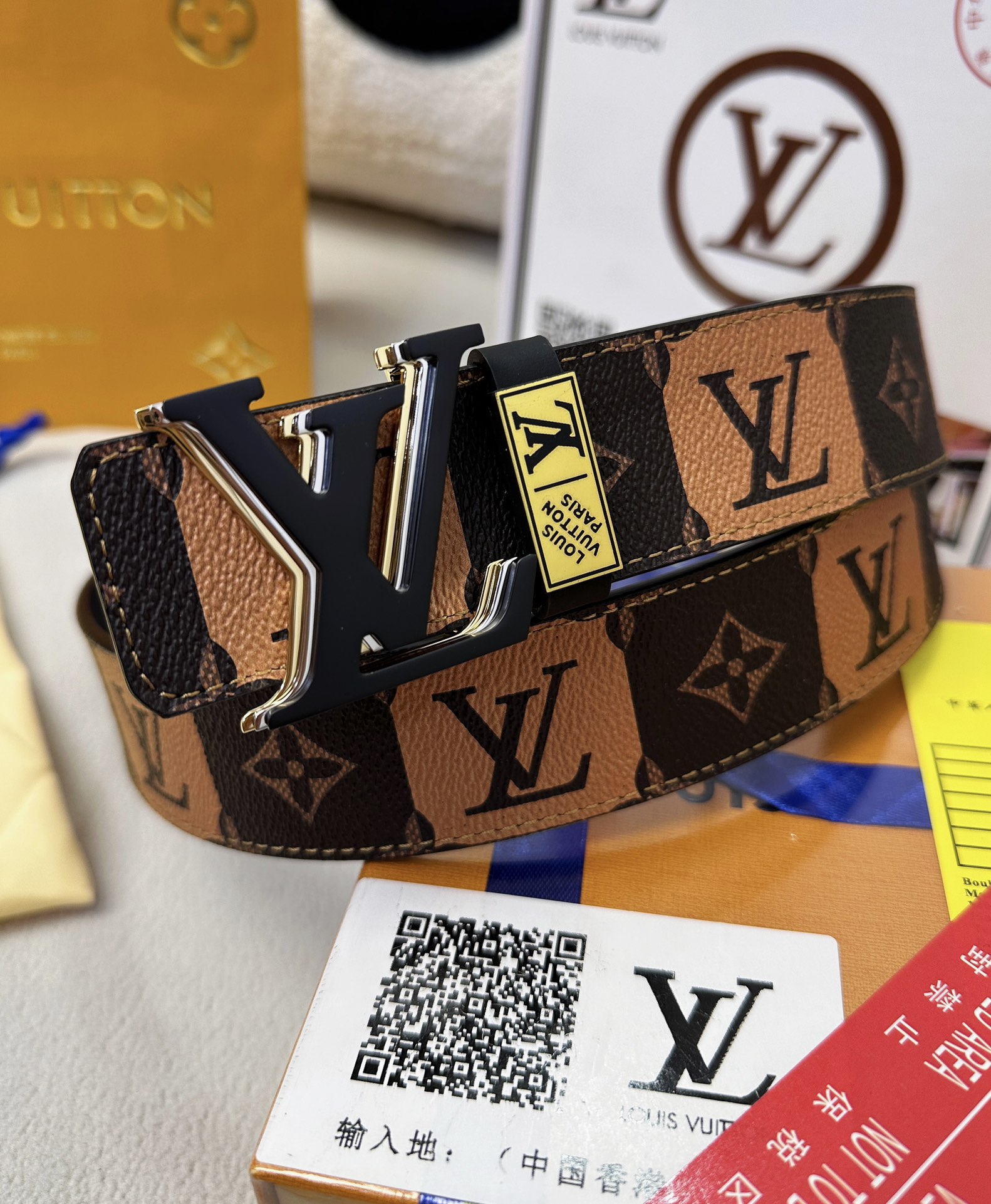 【2026】【LOUIS VUITTON】(ルイヴィトン) 3.8cmベルト メンズ-BRAND OFF