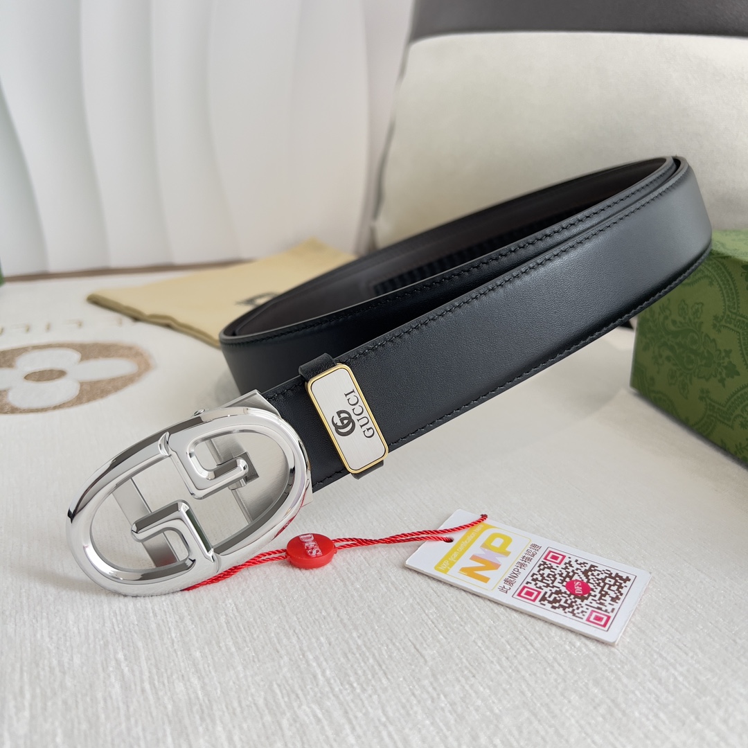 【GUCCI】(グッチ) 3.5cmベルト メンズ-BRAND OFF