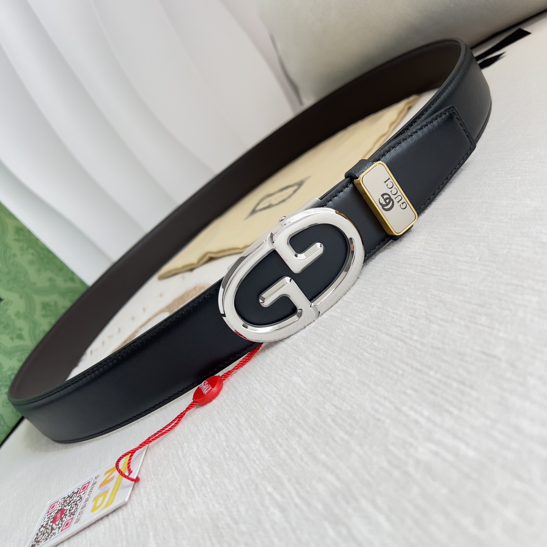 【GUCCI】(グッチ) 3.5cmベルト メンズ-BRAND OFF