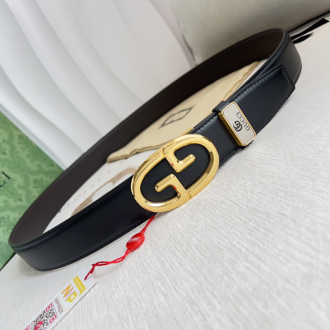 【GUCCI】(グッチ) 3.5cmベルト メンズ-BRAND OFF