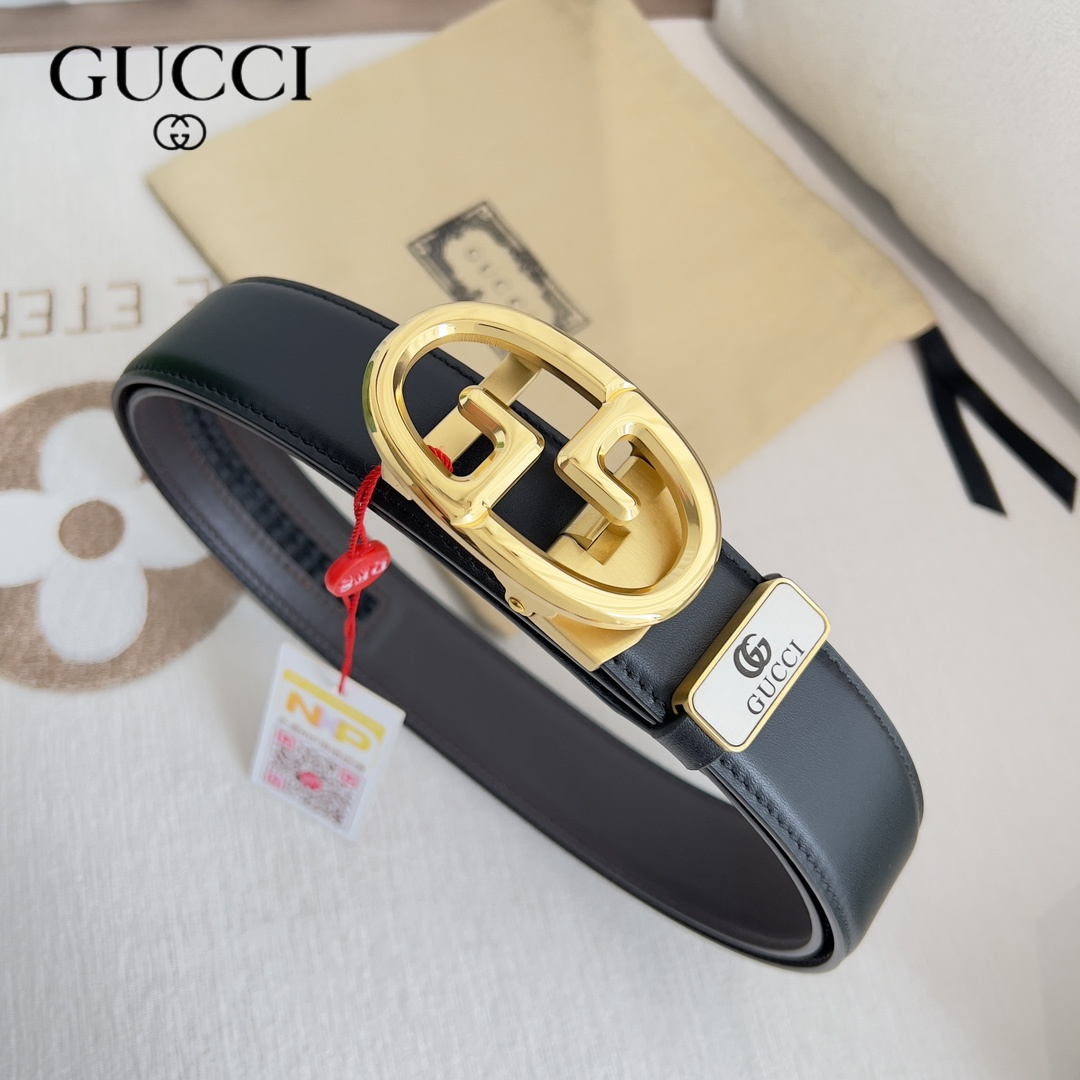 【GUCCI】(グッチ) 3.5cmベルト メンズ-BRAND OFF