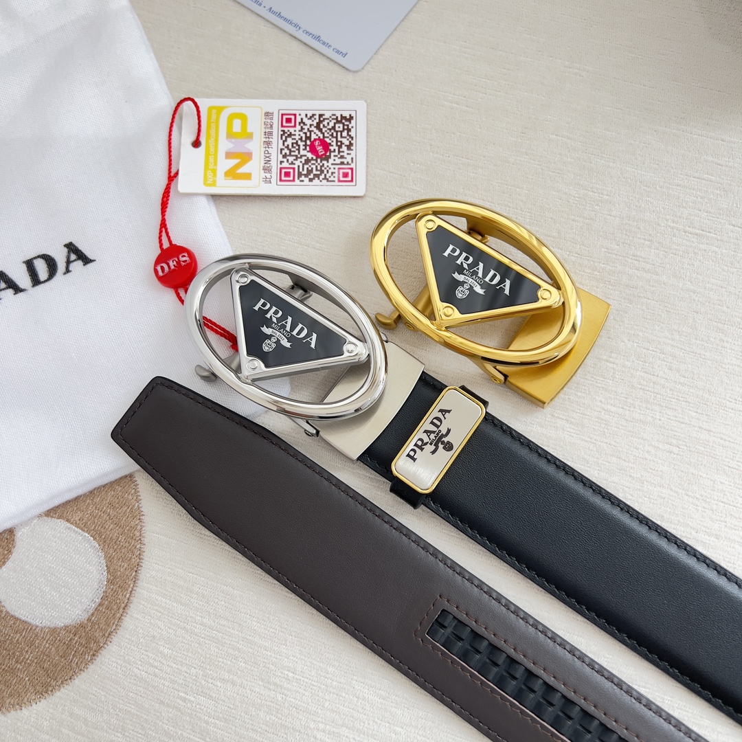 【2026】【PRADA】(プラダ) 3.5cmベルト メンズ 240904-BRAND OFF