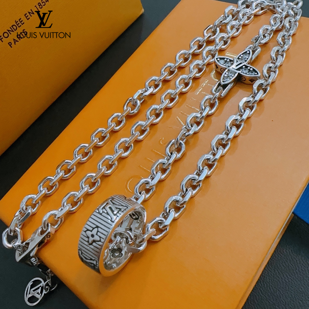 【LOUIS VUITTON】ネックレス、新しいネックレス万能シンプルファッションオーナメント-BRAND OFF
