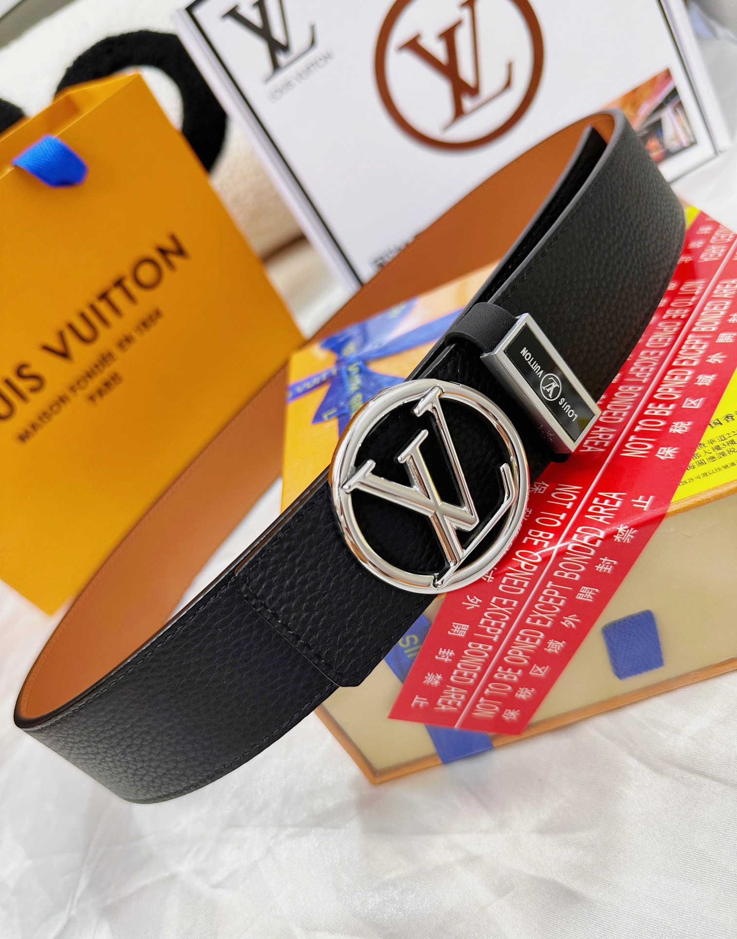 【LOUIS VUITTON】(ルイヴィトン) 3.8cmベルト メンズ-BRAND OFF