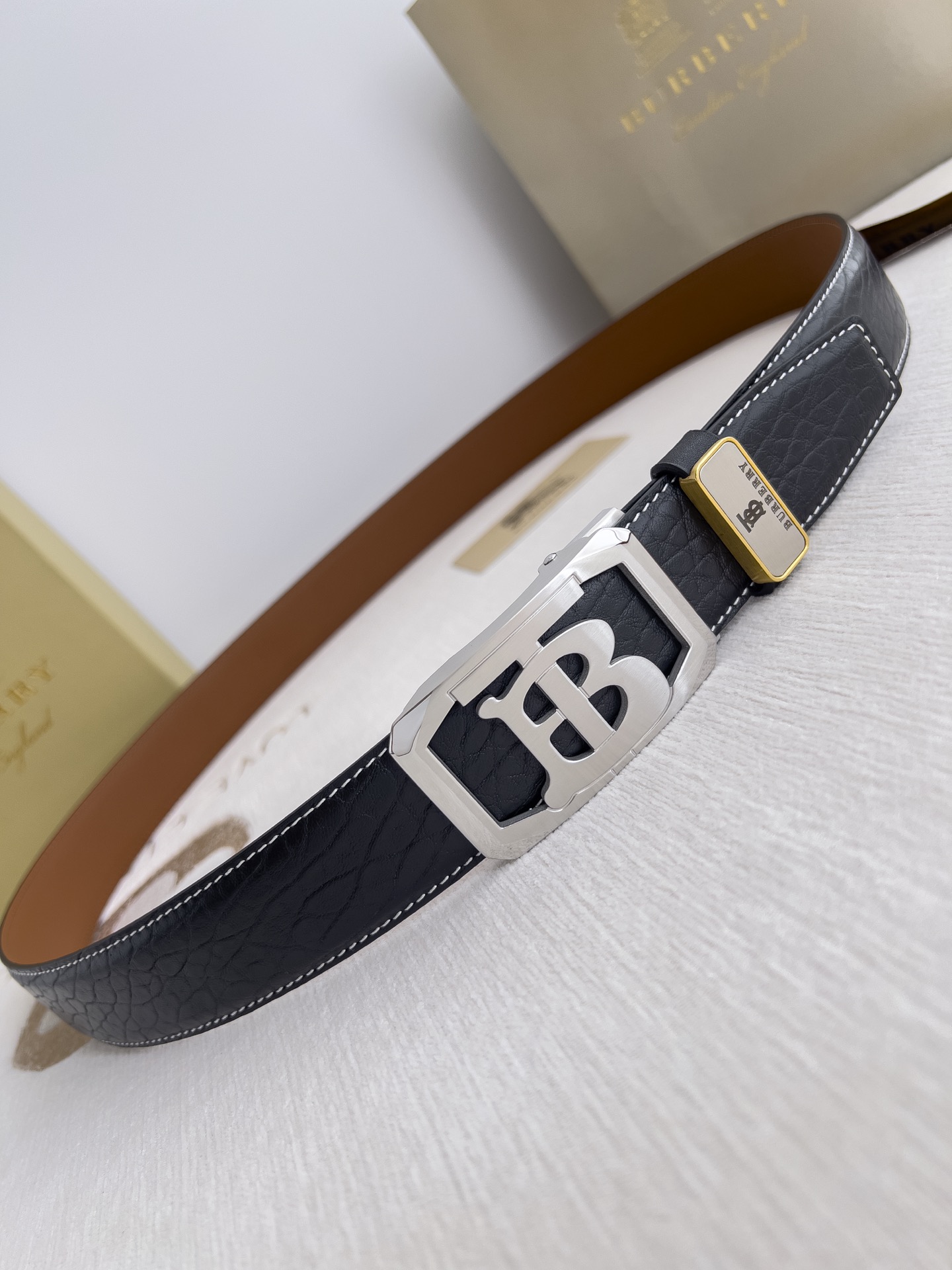 【2026】【BURBERRY】(バーバリー) 3.5cmベルト メンズ-BRAND OFF