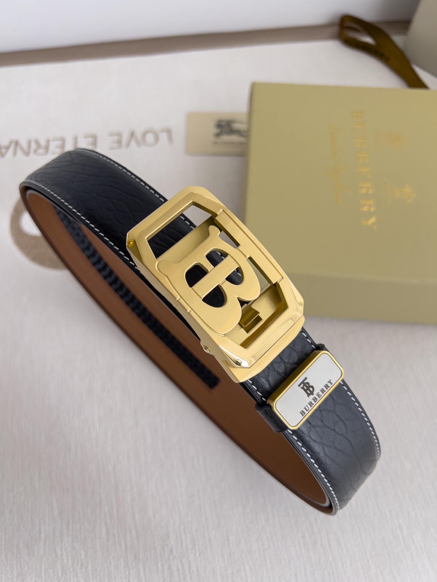 【2026】【BURBERRY】(バーバリー) 3.5cmベルト メンズ-BRAND OFF