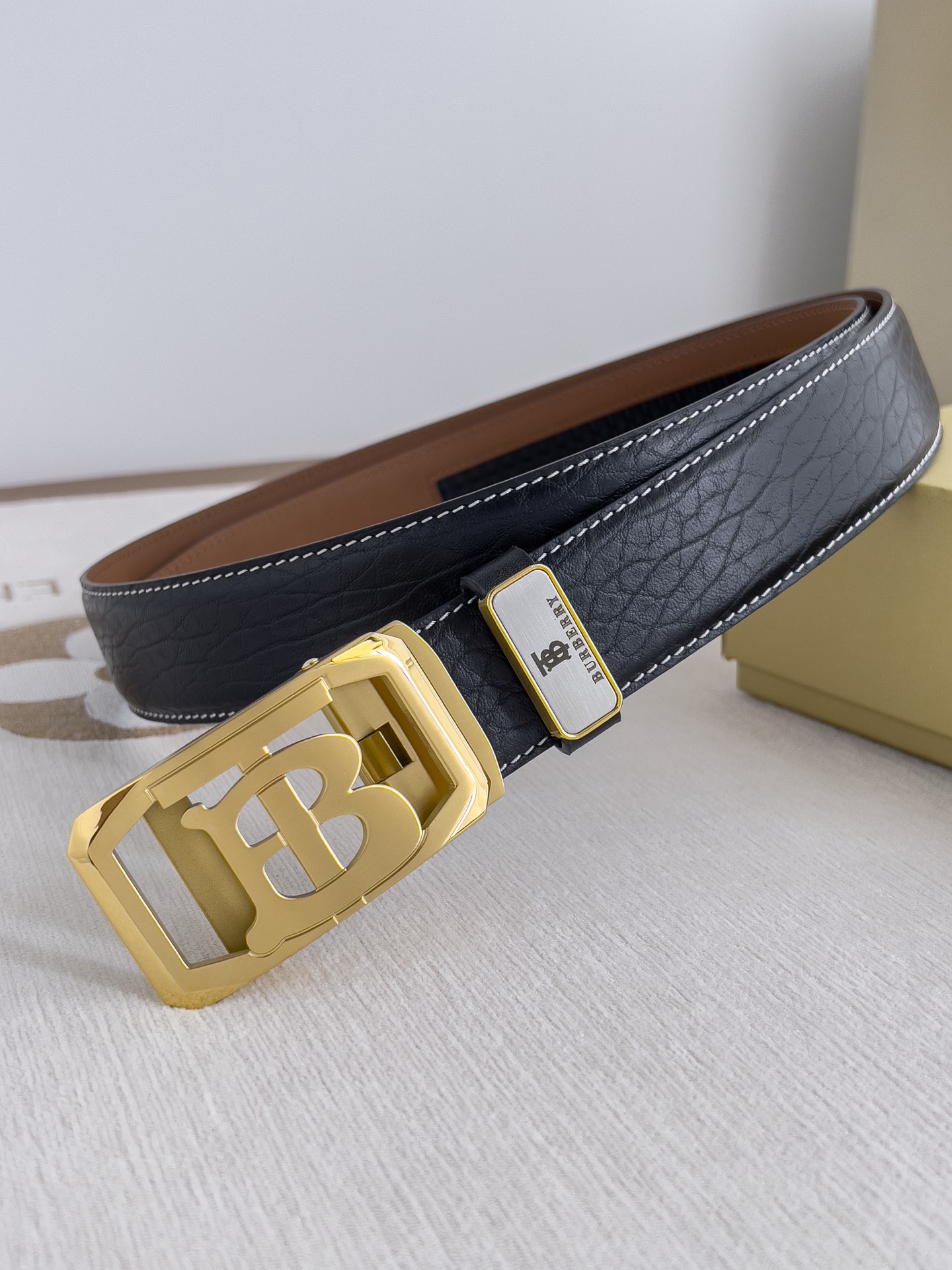 【2026】【BURBERRY】(バーバリー) 3.5cmベルト メンズ-BRAND OFF