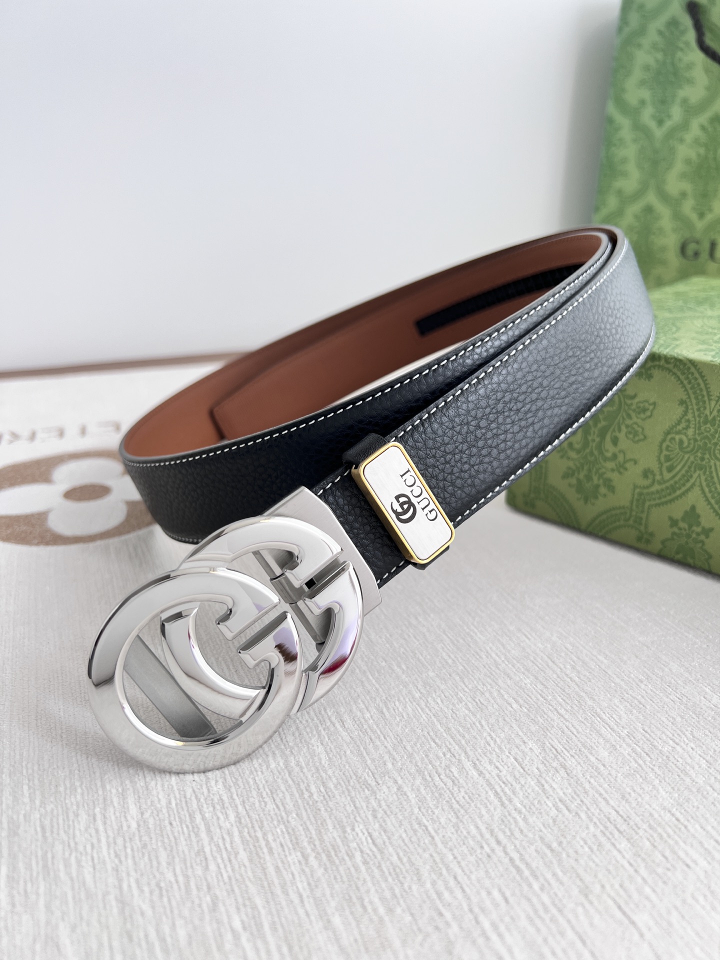 【2026】【GUCCI】(グッチ) 3.5cmベルト メンズ-BRAND OFF