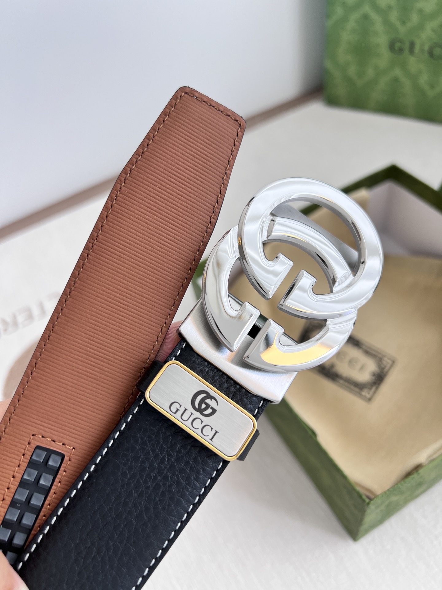 【2026】【GUCCI】(グッチ) 3.5cmベルト メンズ-BRAND OFF