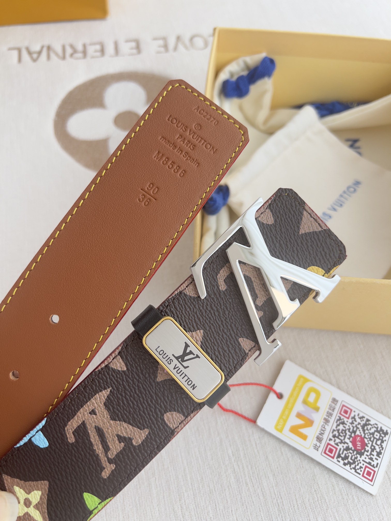 【2026】LV【LOUIS VUITTON】(ルイヴィトン) 3.8cmベルト メンズ  24706-BRAND OFF