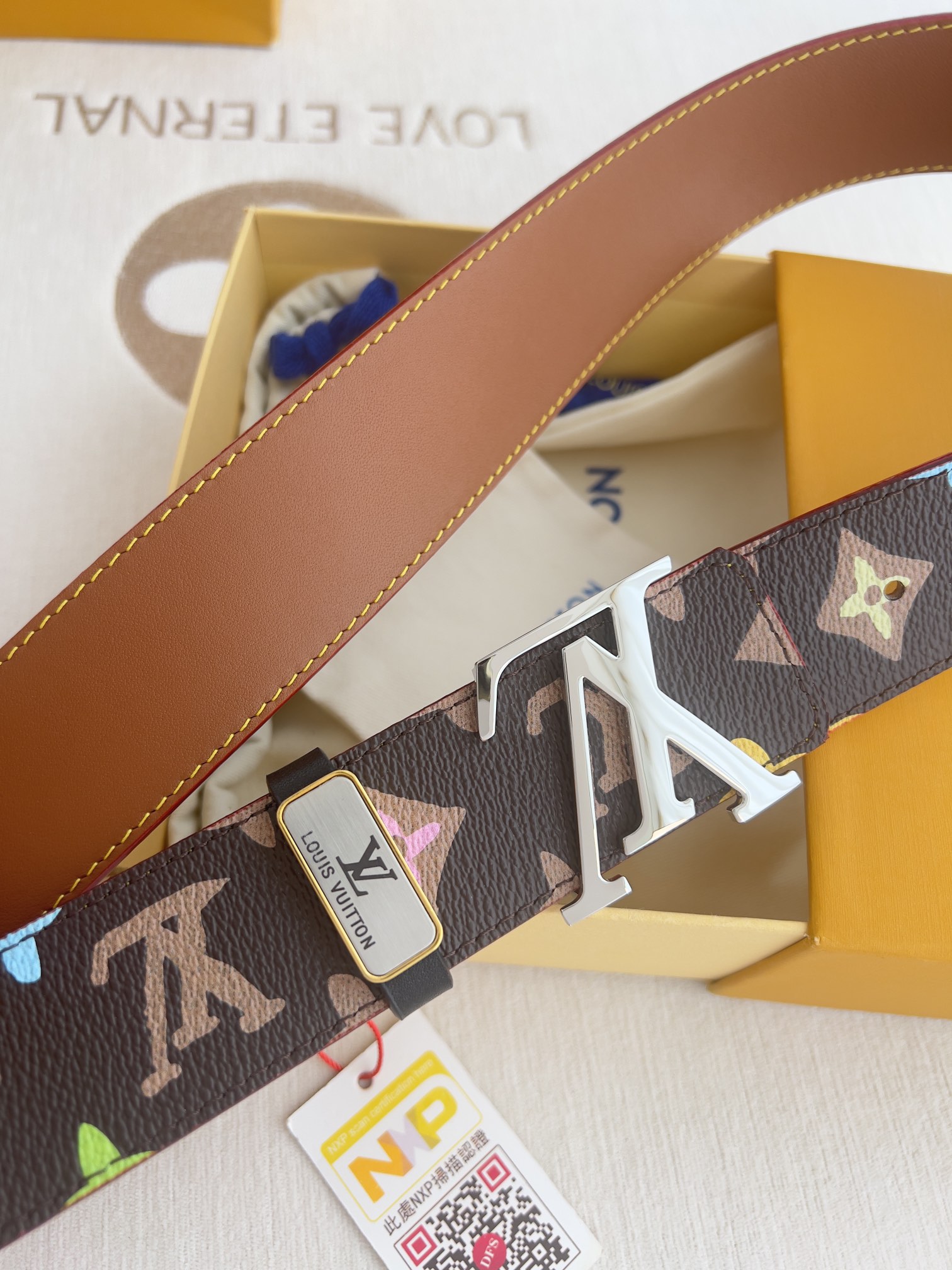 【2026】LV【LOUIS VUITTON】(ルイヴィトン) 3.8cmベルト メンズ  24706-BRAND OFF