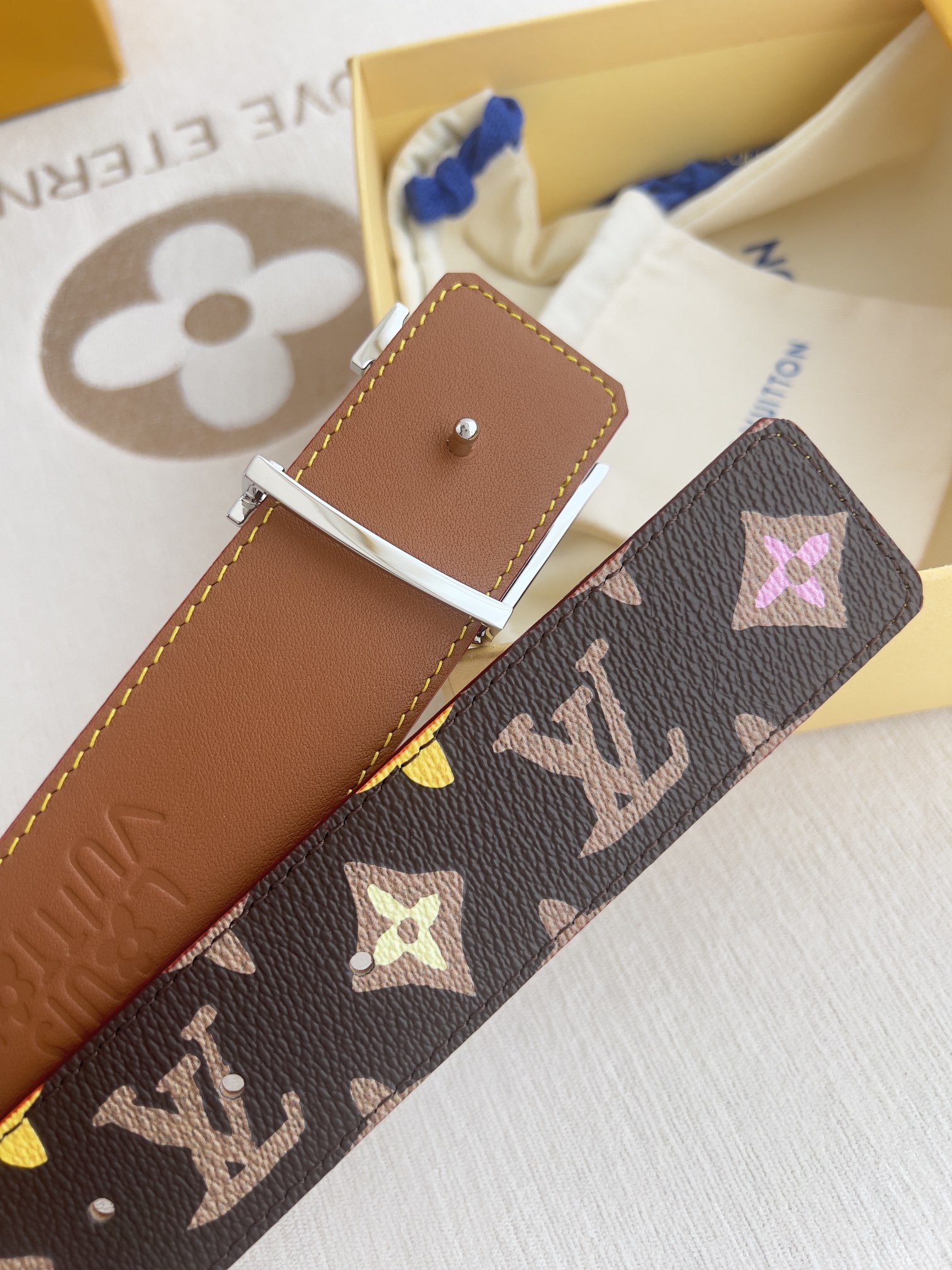 【2026】LV【LOUIS VUITTON】(ルイヴィトン) 3.8cmベルト メンズ  24706-BRAND OFF