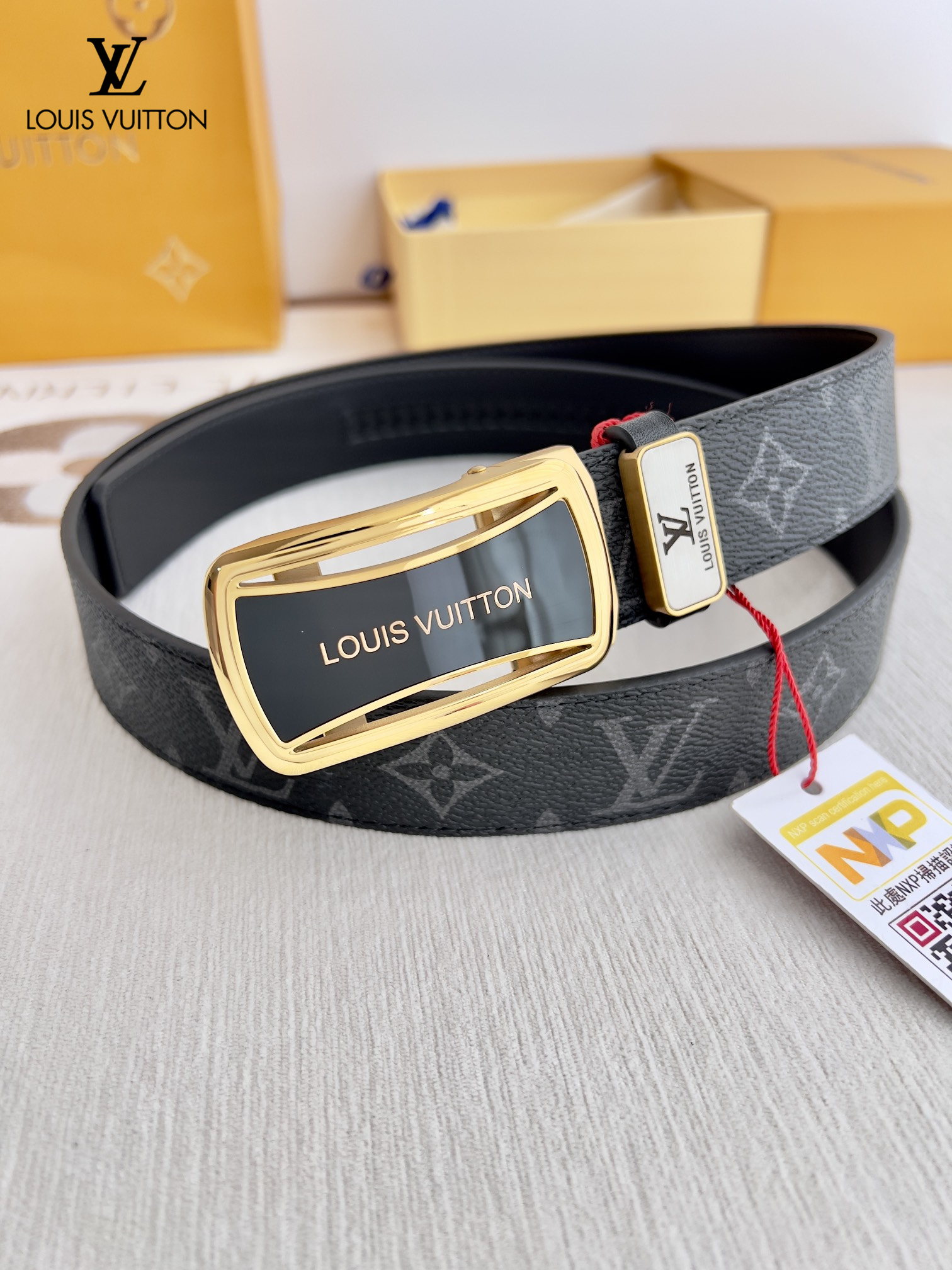 【LOUIS VUITTON】(ルイヴィトン) 3.5cmベルト メンズ-BRAND OFF