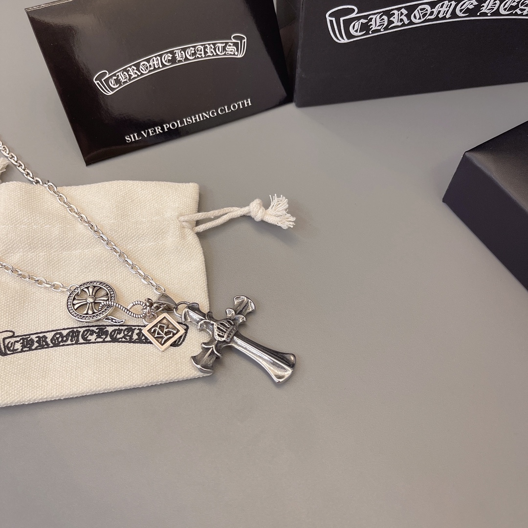 【CHROME HEARTS】ネックレス、新しいネックレス万能シンプルファッションオーナメント  241014-BRAND OFF