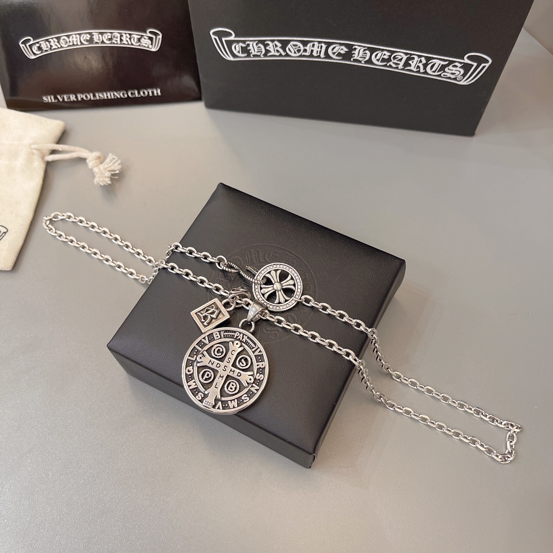 【CHROME HEARTS】ネックレス、新しいネックレス万能シンプルファッションオーナメント  241014-BRAND OFF