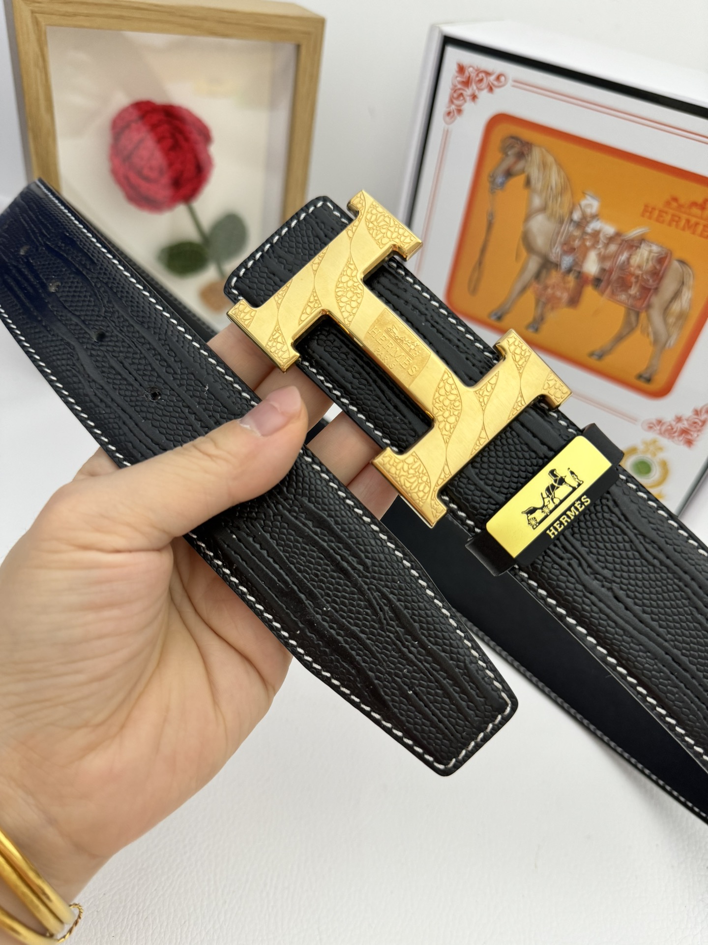 【2026】【Hermès】(エルメス) 3.8cmベルト メンズ-BRAND OFF