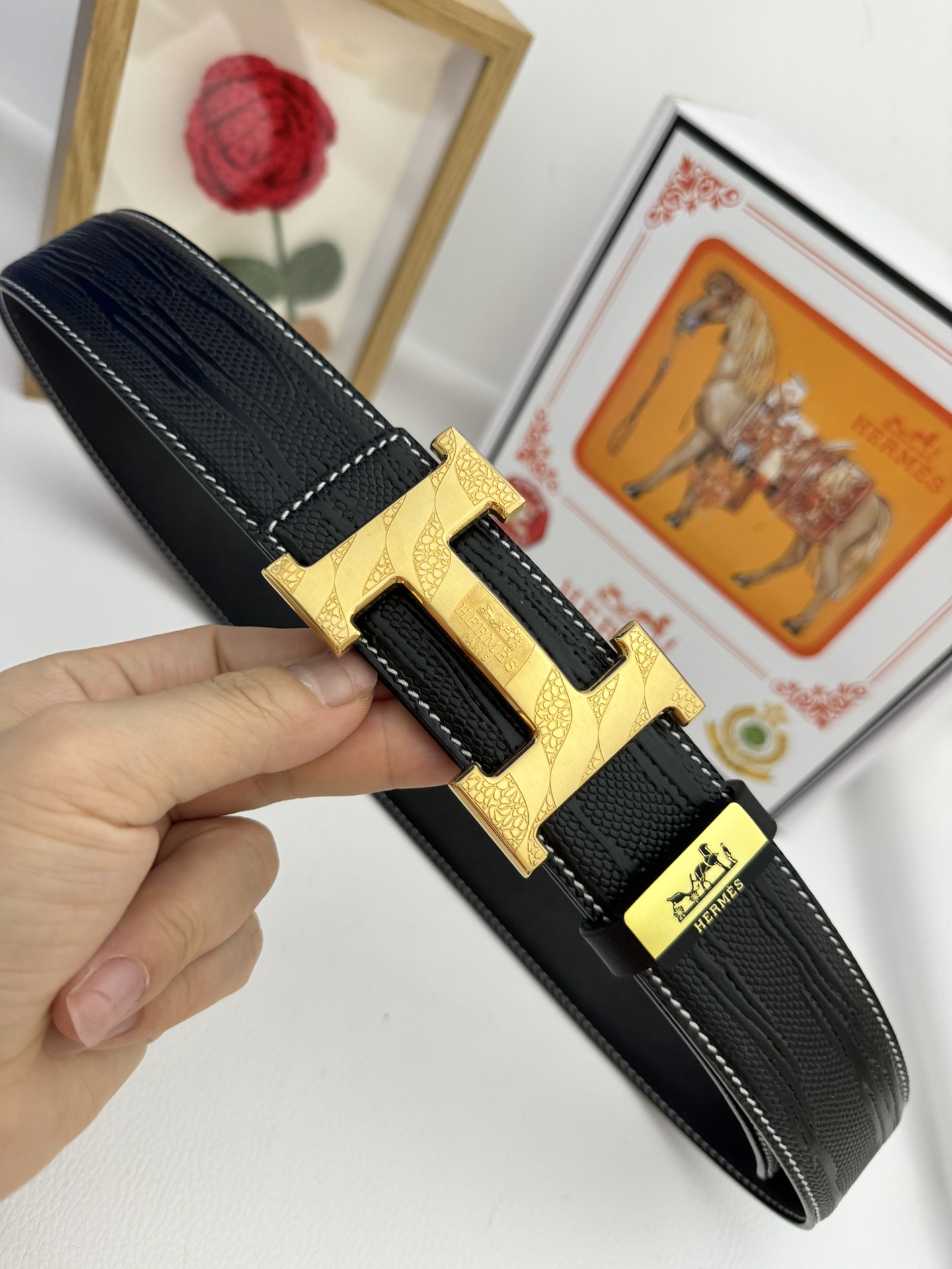 【2026】【Hermès】(エルメス) 3.8cmベルト メンズ-BRAND OFF