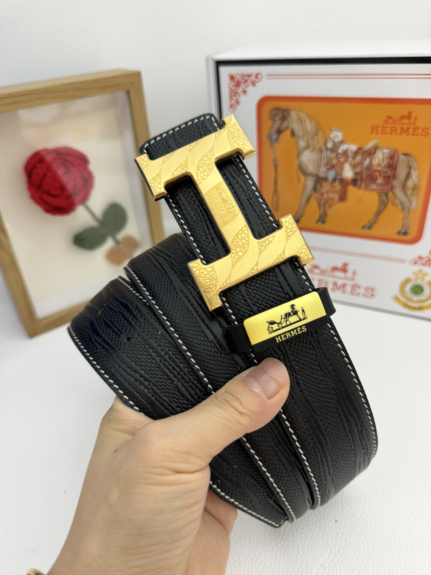 【2026】【Hermès】(エルメス) 3.8cmベルト メンズ-BRAND OFF