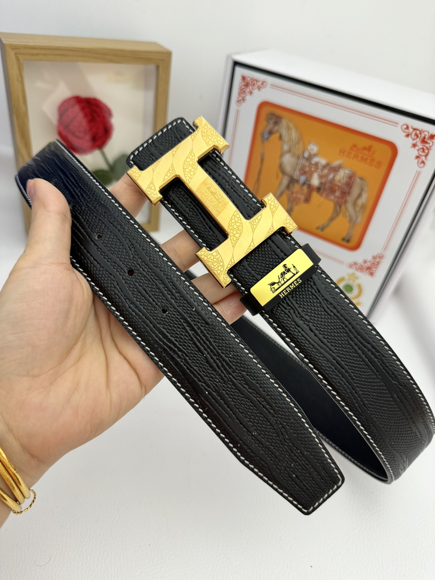 【2026】【Hermès】(エルメス) 3.8cmベルト メンズ-BRAND OFF