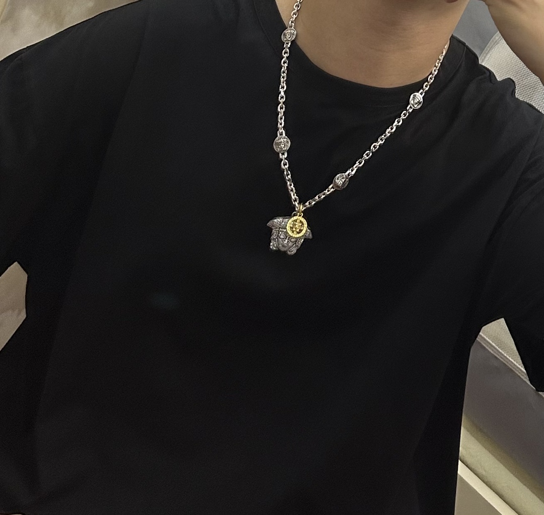 【VERSACE】ネックレス、新しいネックレス万能シンプルファッションオーナメント 2474-BRAND OFF