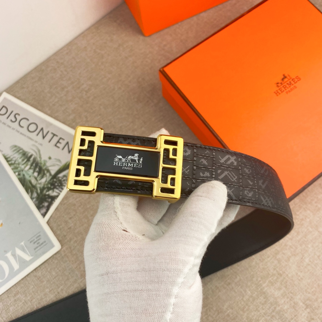 【Hermès】(エルメス) 3.8cmベルト メンズ-BRAND OFF