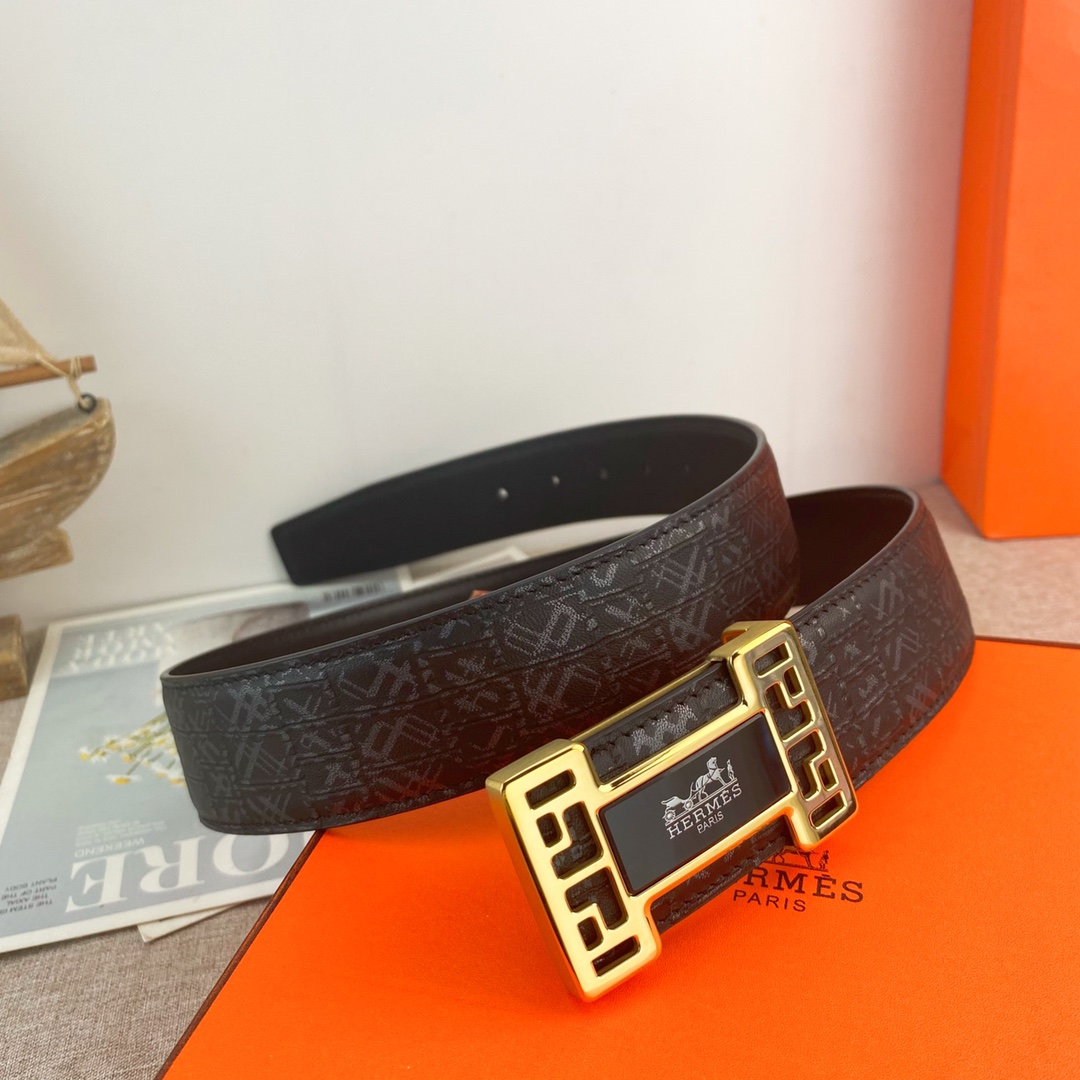 【Hermès】(エルメス) 3.8cmベルト メンズ-BRAND OFF