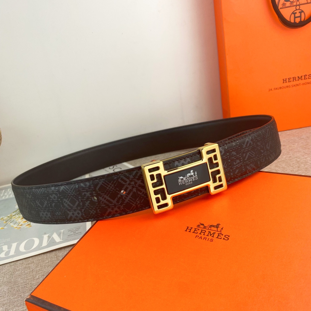【Hermès】(エルメス) 3.8cmベルト メンズ-BRAND OFF