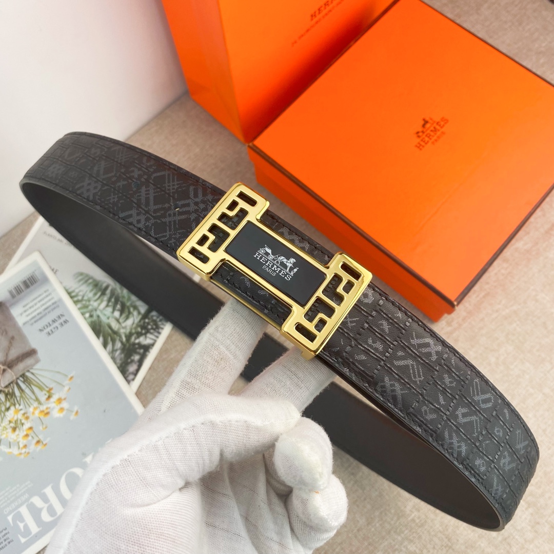【Hermès】(エルメス) 3.8cmベルト メンズ-BRAND OFF