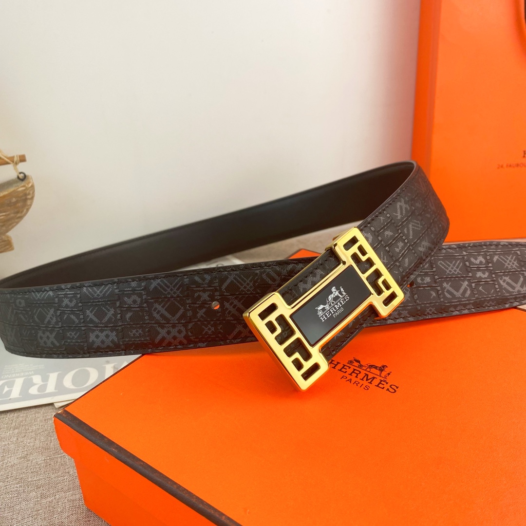 【Hermès】(エルメス) 3.8cmベルト メンズ-BRAND OFF