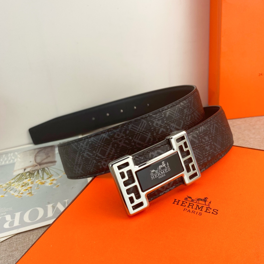 【Hermès】(エルメス) 3.8cmベルト メンズ-BRAND OFF