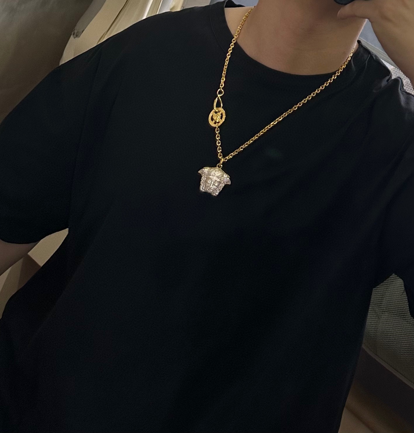 【VERSACE】ネックレス、新しいネックレス万能シンプルファッションオーナメント 2474-BRAND OFF