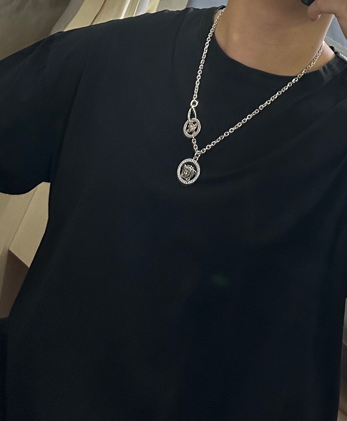 【VERSACE】ネックレス、新しいネックレス万能シンプルファッションオーナメント 2474-BRAND OFF