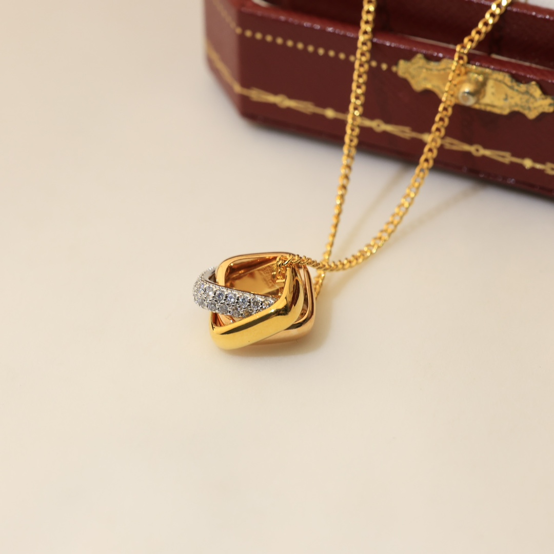 【CARTIER】ネックレス、新しいネックレス万能シンプルファッションオーナメント 2472-BRAND OFF