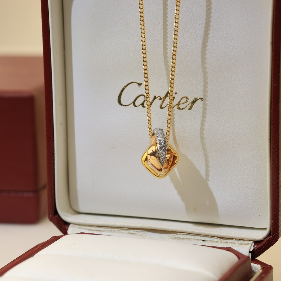 【CARTIER】ネックレス、新しいネックレス万能シンプルファッションオーナメント 2472-BRAND OFF