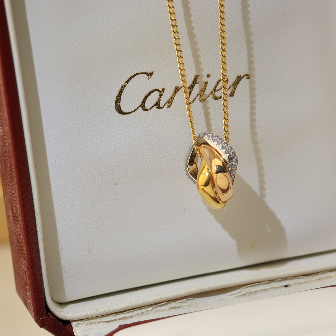 【CARTIER】ネックレス、新しいネックレス万能シンプルファッションオーナメント 2472-BRAND OFF