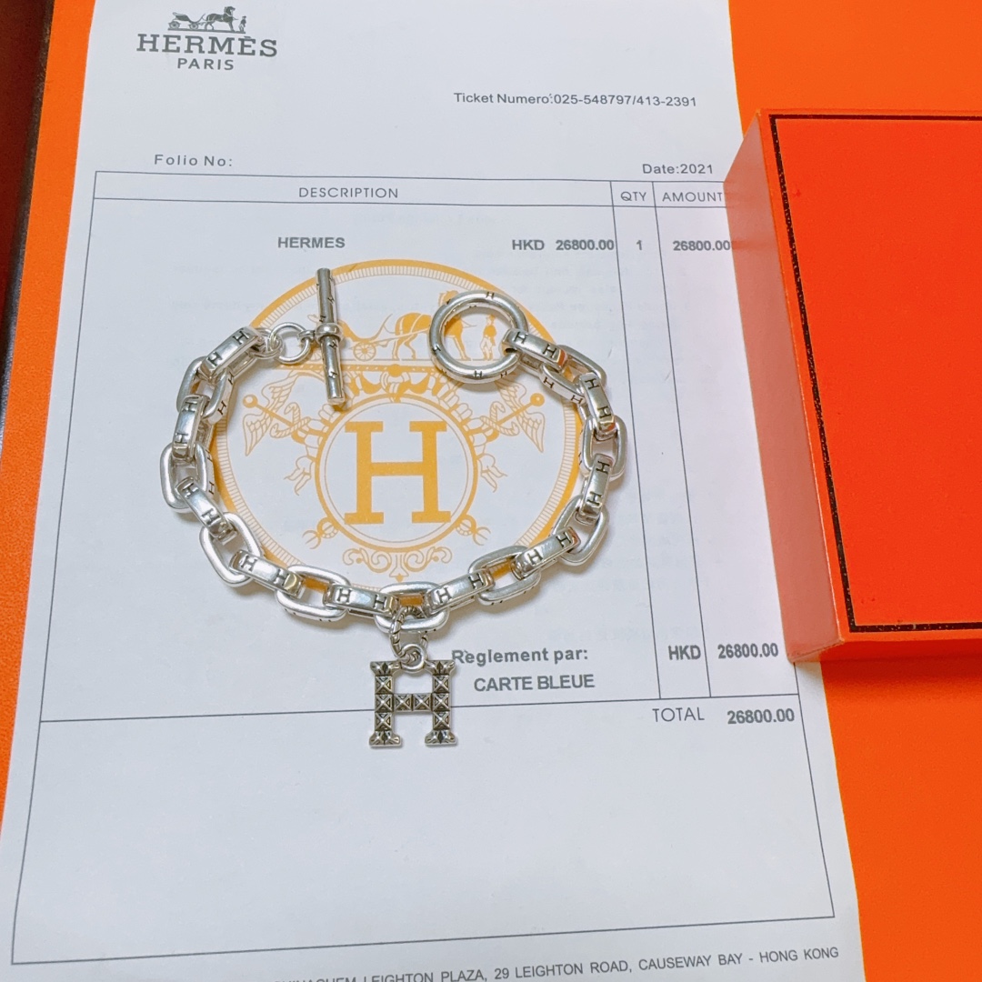 【HERMES】ブレスレット、ファッションシンプルなスタイル 2473-BRAND OFF