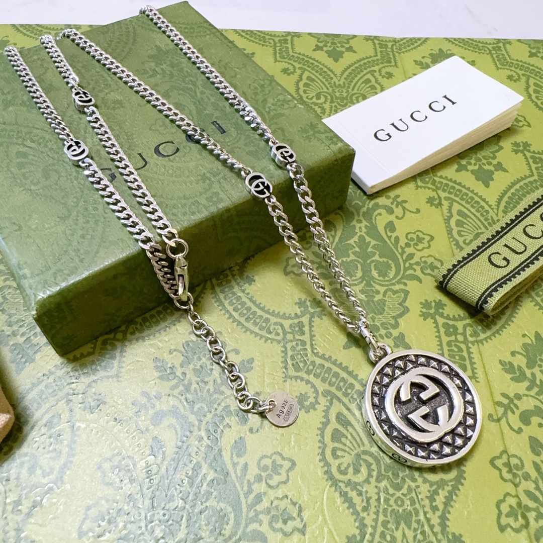 【GUCCI】ネックレス、新しいネックレス万能シンプルファッションオーナメント 2474-BRAND OFF
