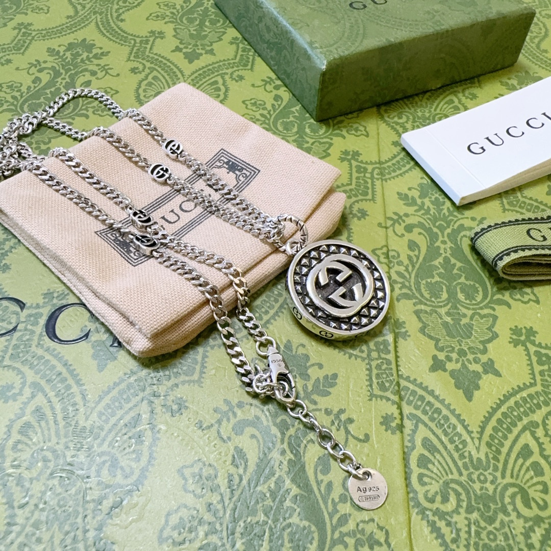 【GUCCI】ネックレス、新しいネックレス万能シンプルファッションオーナメント 2474-BRAND OFF