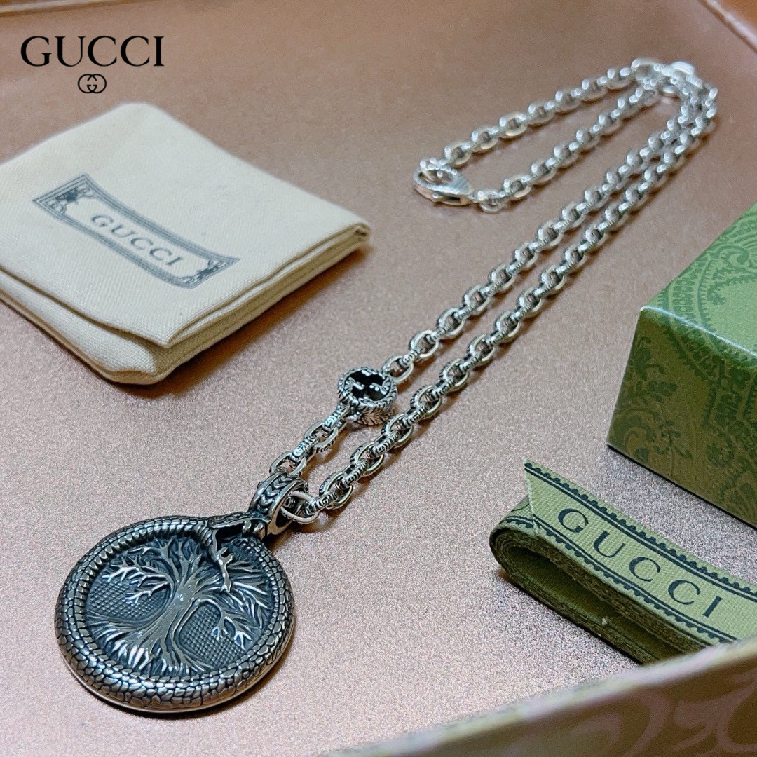 【GUCCI】ネックレス、新しいネックレス万能シンプルファッションオーナメント 2474-BRAND OFF
