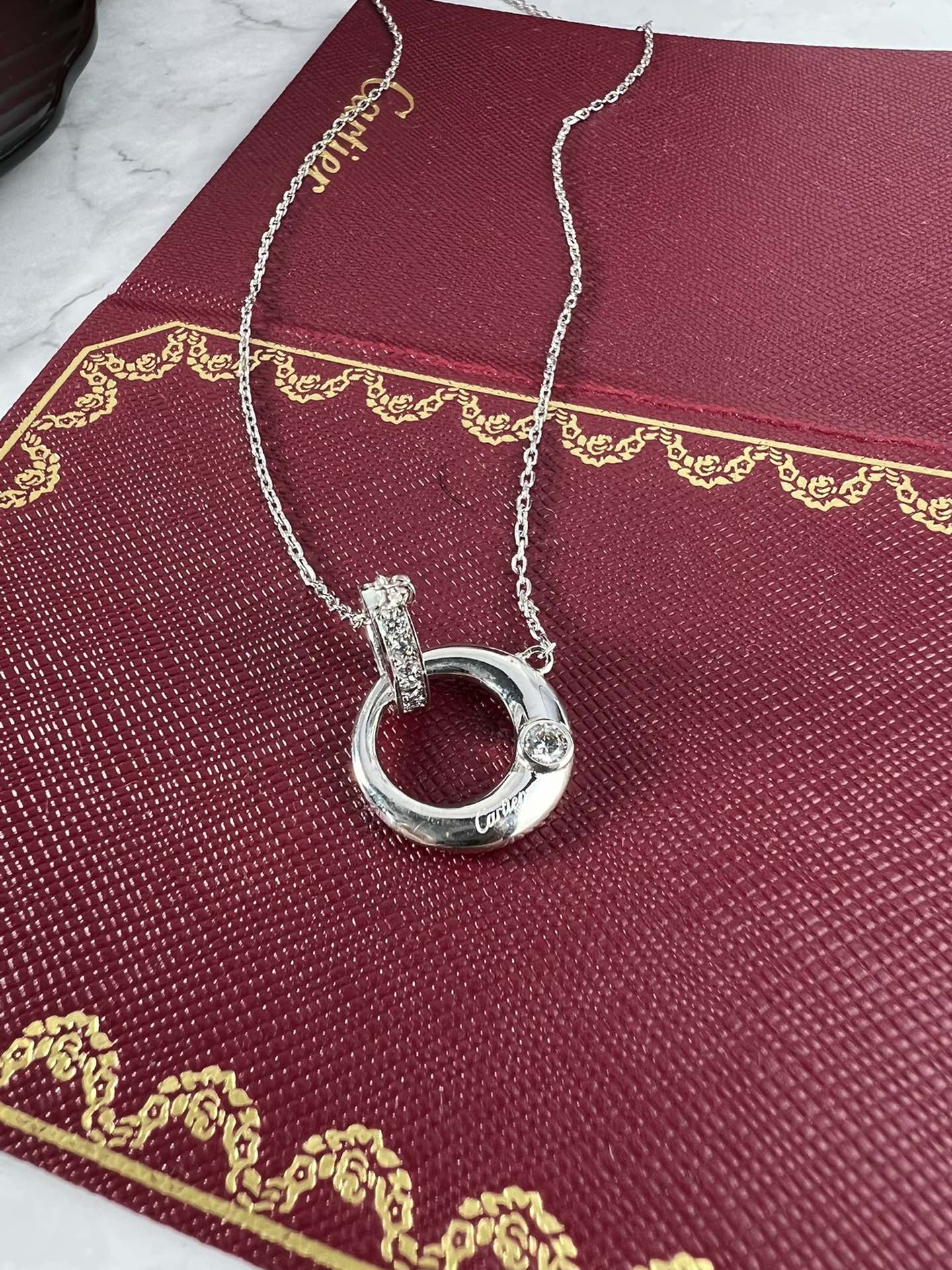 【CARTIER】ネックレス、新しいネックレス万能シンプルファッションオーナメント 2472-BRAND OFF