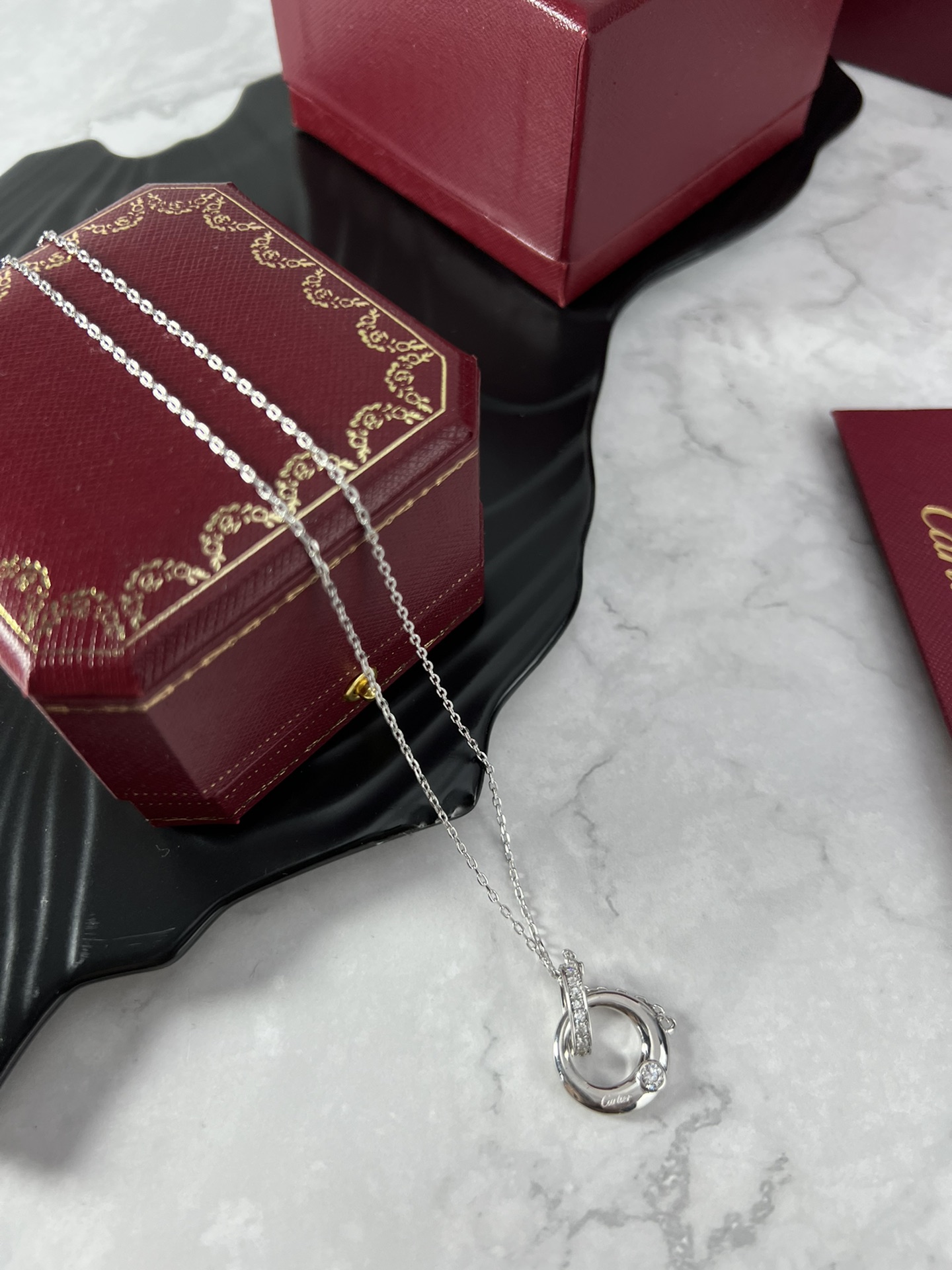 【CARTIER】ネックレス、新しいネックレス万能シンプルファッションオーナメント 2472-BRAND OFF