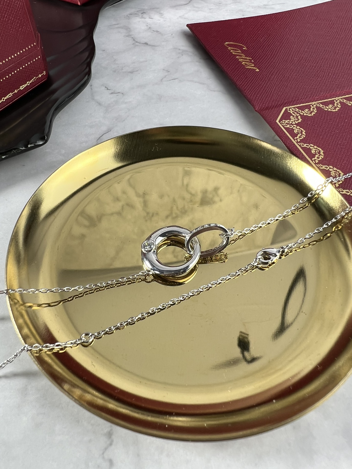 【CARTIER】ネックレス、新しいネックレス万能シンプルファッションオーナメント 2472-BRAND OFF