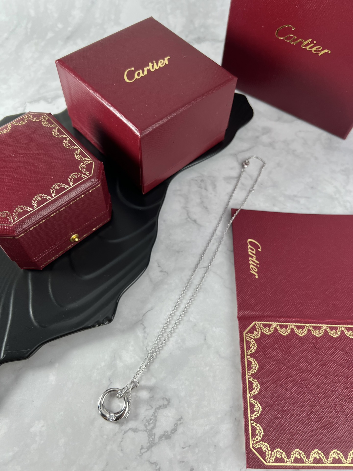 【CARTIER】ネックレス、新しいネックレス万能シンプルファッションオーナメント 2472-BRAND OFF