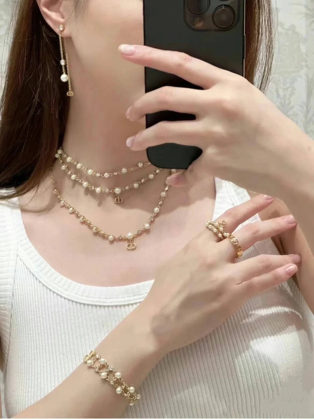【DIOR】ネックレス、新しいネックレス万能シンプルファッションオーナメント 2473-BRAND OFF